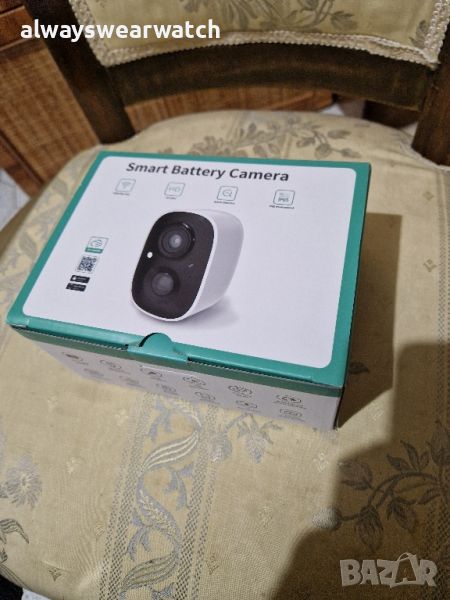 Камера за видеонаблюдение с презареждащи батерии - IP , Wi-Fi , IP65, снимка 1