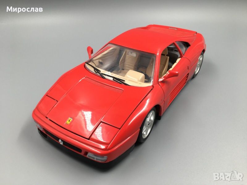 1:18 BBURAGO FERRARI 348 TB 1989 КОЛИЧКА МОДЕЛ ИГРАЧКА, снимка 1