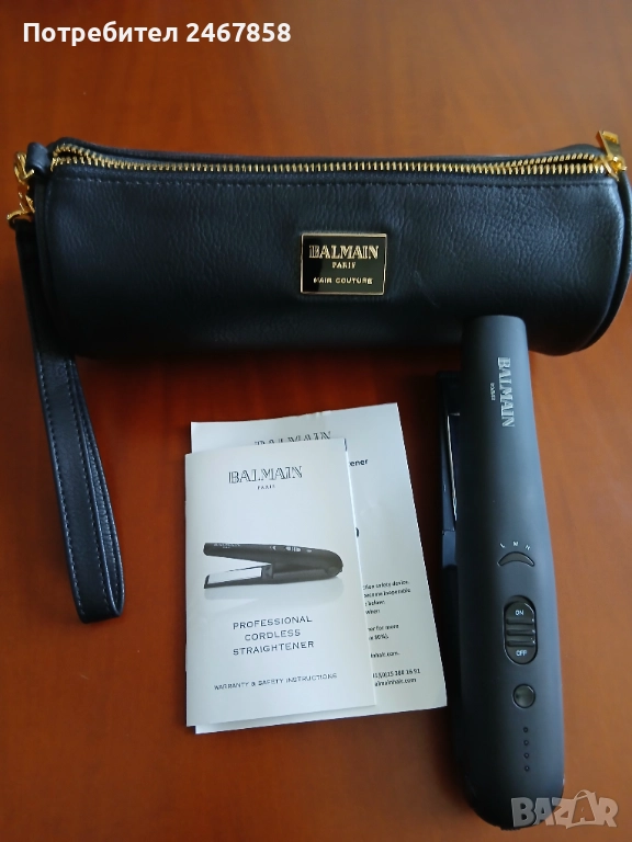 Безжична преса за коса BALMAIN удобна за носене в дамска чанта, снимка 1