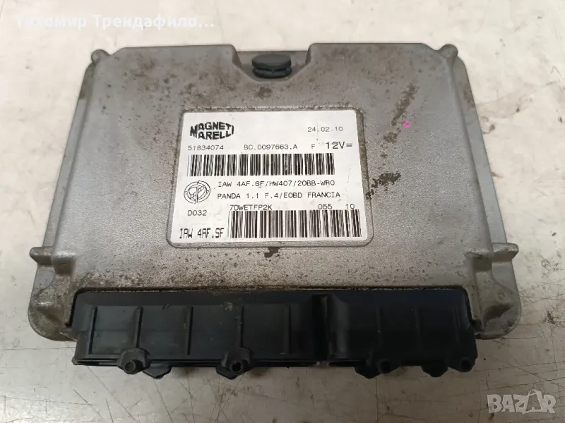 ECU Компютър Fiat Panda, 1.1i, 2010г , 51834074, BC.0097663.A, BC0097663A, IAW 4AF.SF, IAW4AFSF, снимка 1