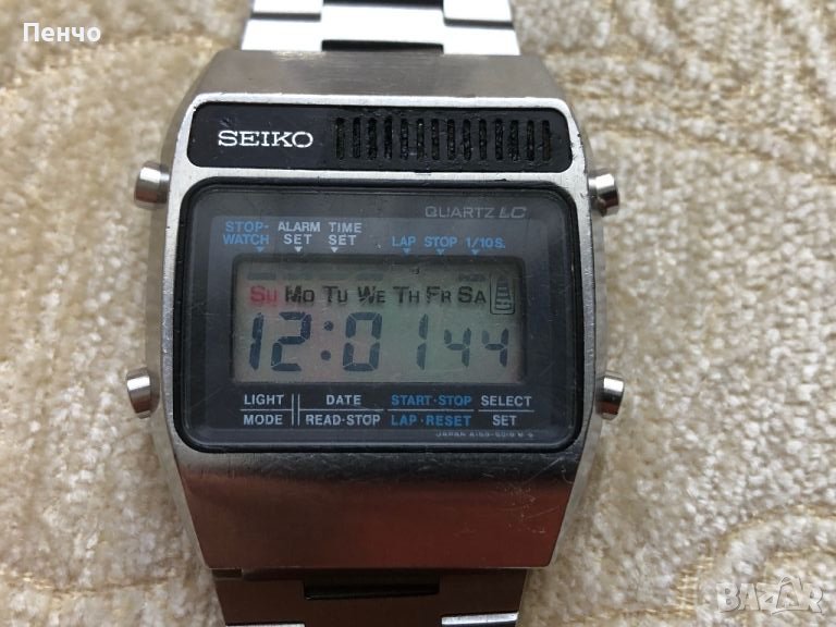 ретро LCD "SEIKO" ALARM CHRONOGRAPH - A159 - 5019 - JAPAN - 1970/78г., снимка 1