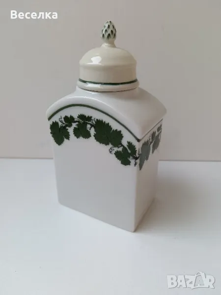Meissen порцеланов буркан/кутия за чай и подправки, маркировка , снимка 1