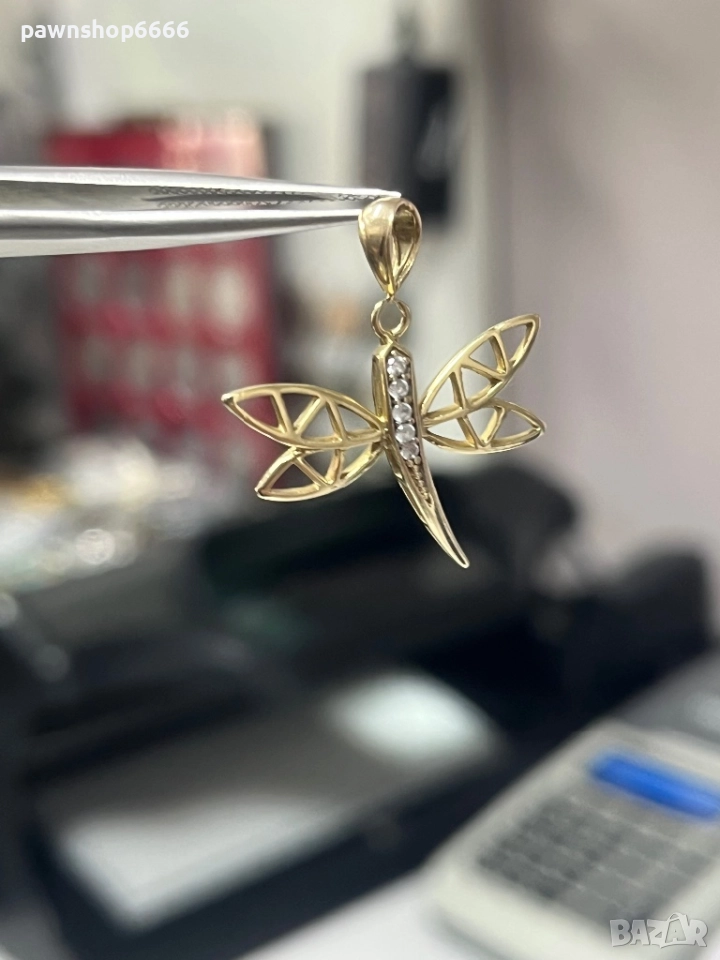 Златна висулка 14 карата, снимка 1