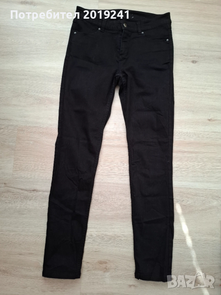 Черни изчистени дънки, снимка 1