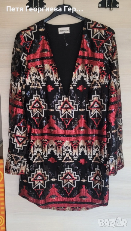 Официална рокля с пайети размер S , снимка 1