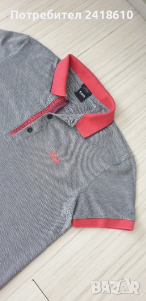Hugo Boss Paule 4 Pique Pima Cotton Slim Fit Mens Size M ОРИГИНАЛНА Тениска!, снимка 1