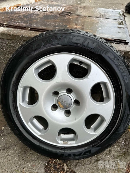 205/60/16 4бр Алуминиеви джанти с зимни гуми, снимка 1