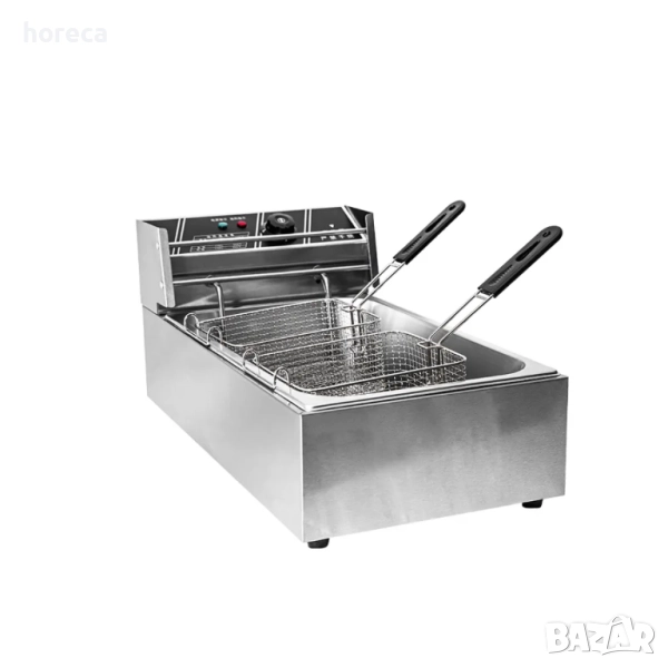 ПРОМОЦИЯ -10% Фритюрник с една вана с 2 кошници по 6 л, снимка 1