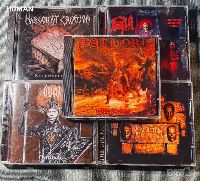 Death- Bathory-Malevolent Creation-Gojira-Benediction , снимка 1