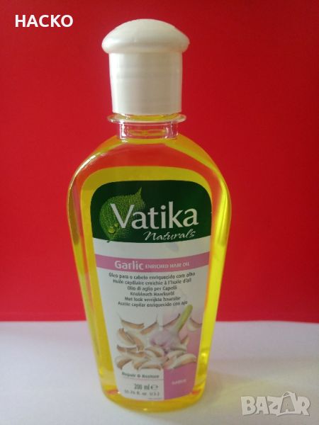 Олио за коса,обогатено с чесън Vatika Naturals Dabur 200 мл, снимка 1