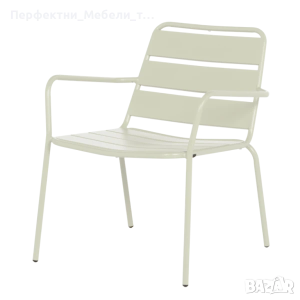 Метални градински столове удобни-жълт,зелен,сив,бежев,бял,черен-ПРОМО!, снимка 1