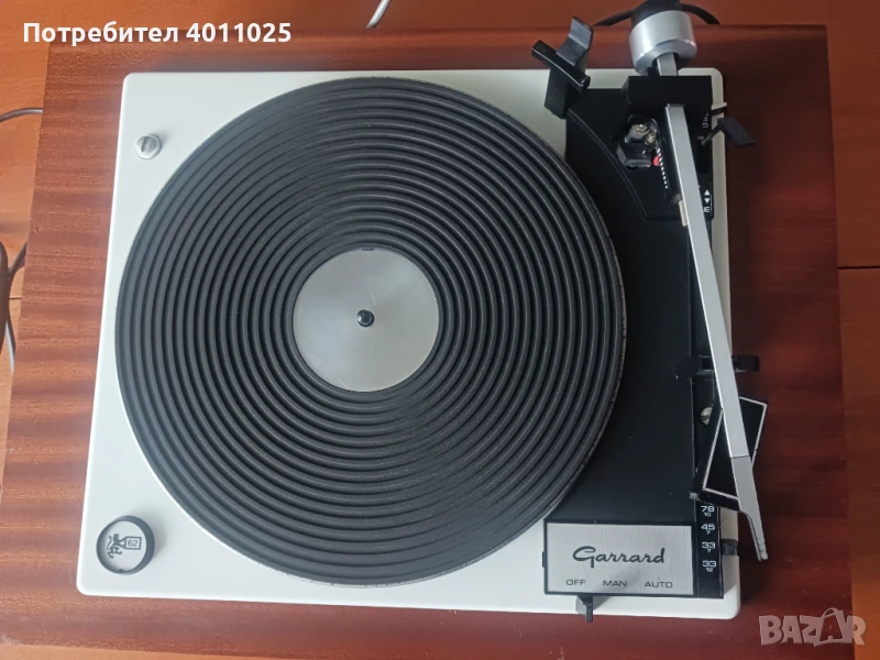 Vintage garrard 62 грамофон, снимка 1
