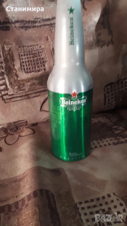 метални бутилки Хайнекен - празни, снимка 1