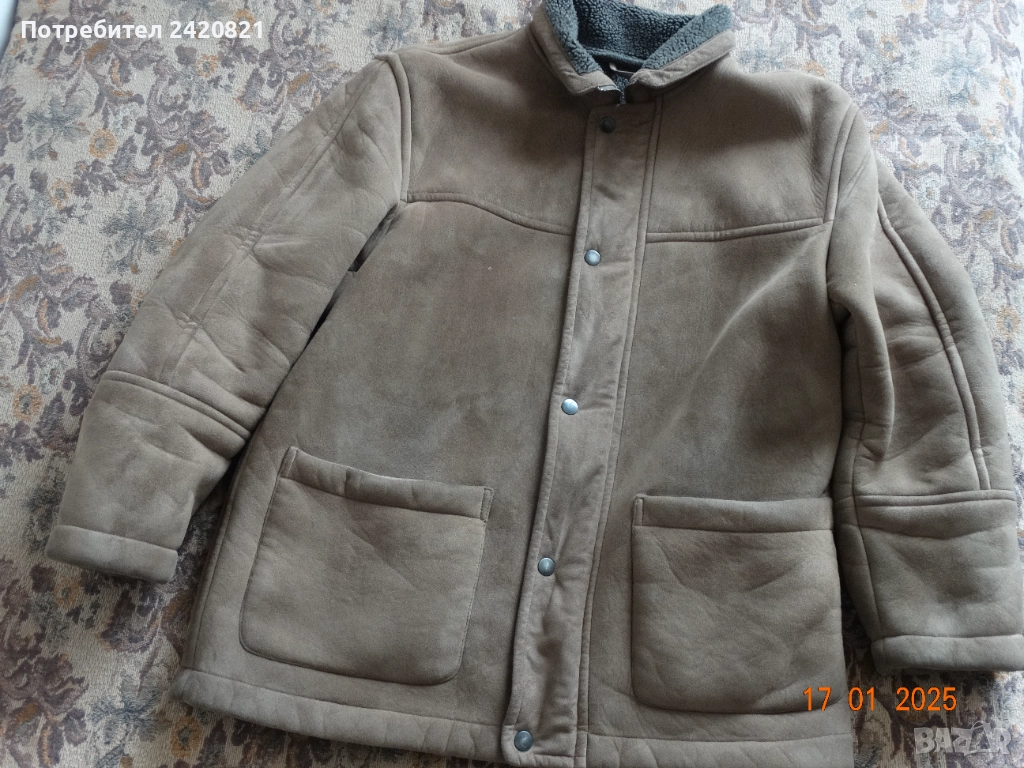 продавам продавам мъжки кожух от еко кожа, снимка 1