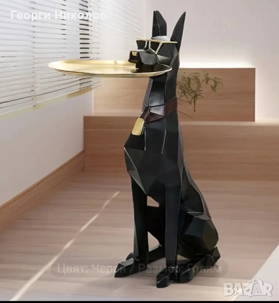 Декоративна статуя на Доберман , снимка 1