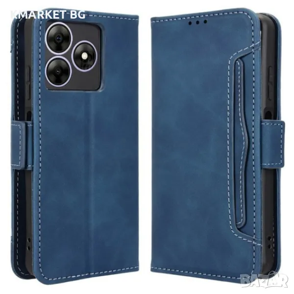 Blackview Wave 8 / Wave 8C / Oscal Flat 2 Magnetic Wallet2 Кожен Калъф и Протектор, снимка 1