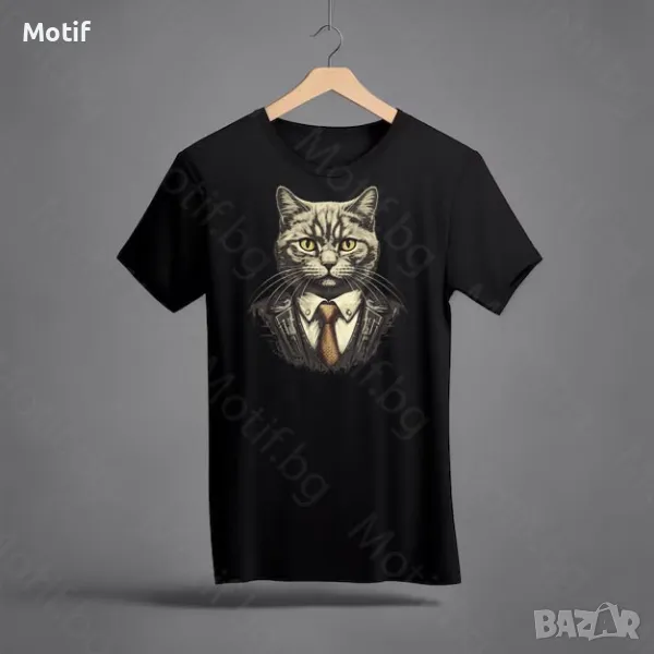 Тениска с щампа КОТКА Британска късокосместа котка / British Shorthair Cat t-shirt , снимка 1