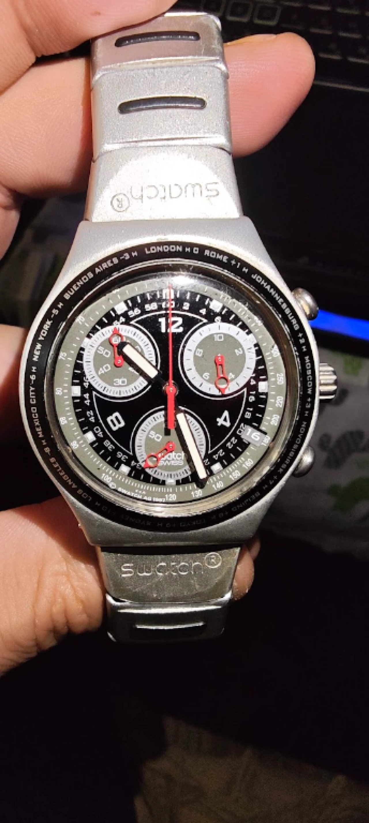 Swatch Irony Chronograph работещ, профилактиран — €65 в Мъжки в гр