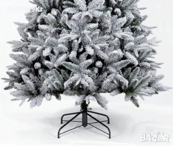 Изкуствена елха K r i n g Melbourne, Цялата заснежена с метална стойка., снимка 3 - Декорация за дома - 52203059