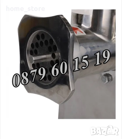 Професионална месомелачка ТК12 1200W, 150 кг/ч, 3 решетки, 2 ножа, снимка 4 - Месомелачки - 51859351