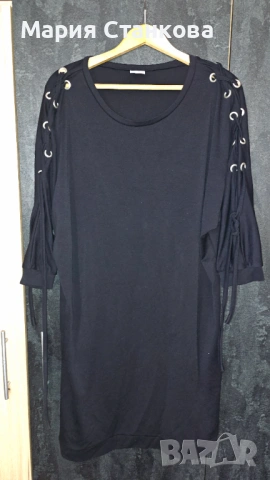 Голям размер туники рокли с дълъг ръкав, снимка 10 - Туники - 54162751