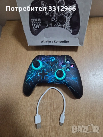 Чисто нов безжичен контролер Mytrix Zero-Kirin, съвместим с Nintendo Switch, PC, Android и iOS. , снимка 2 - Nintendo конзоли - 53845151