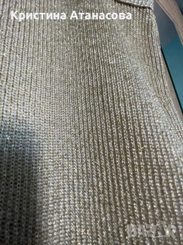 👚 Рипс потник с лъскави нишки, снимка 3 - Потници - 53056374