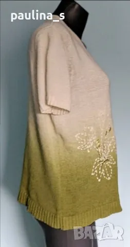 Три броя / Блуза тип туника с V - образно деколте / голям размер, снимка 9 - Туники - 26571778