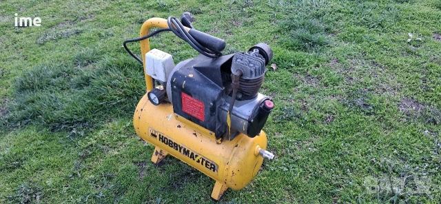 Маслен компресор за въздух. НОМЕР 02. Hobby Master. 20 литра бутилка. Работещ. Внос от Германия., снимка 7 - Компресори - 53979024