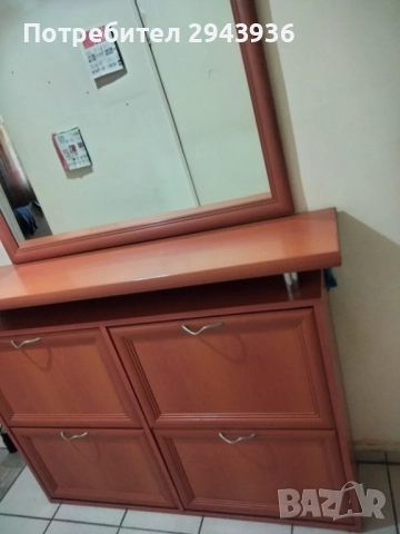 Шкаф за обувки с огледало , снимка 2 - Шкафове - 51762380