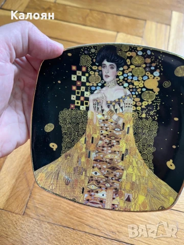 Чинийка с изображение на картина на Густав Климт , снимка 2 - Декорация за дома - 50984933