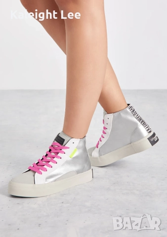 Сребристи кецове, снимка 2 - Кецове - 52327251