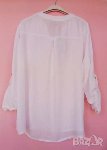 Бели кенарени и памучни дамски ризи за всякакъв повод, снимка 7 - Ризи - 51484198