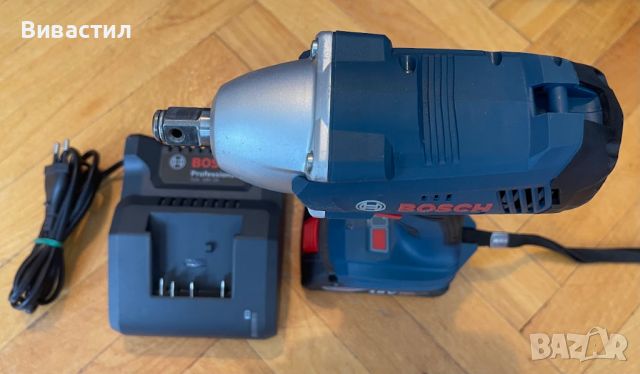 Акумулаторен ударен гайковерт Bosch GDS 250-LI ProMix 18V 1/2 250Nm, снимка 5 - Винтоверти - 45962207