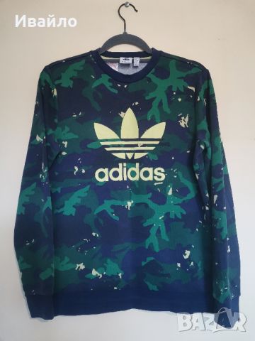 Adidas Sweatshirt Camo Print Crew. 

, снимка 1 - Блузи с дълъг ръкав и пуловери - 45269160