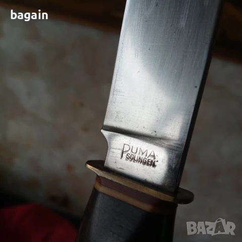 Пума: " Тексас Бил", Марков немски нож, Солинген., снимка 3 - Антикварни и старинни предмети - 51205692