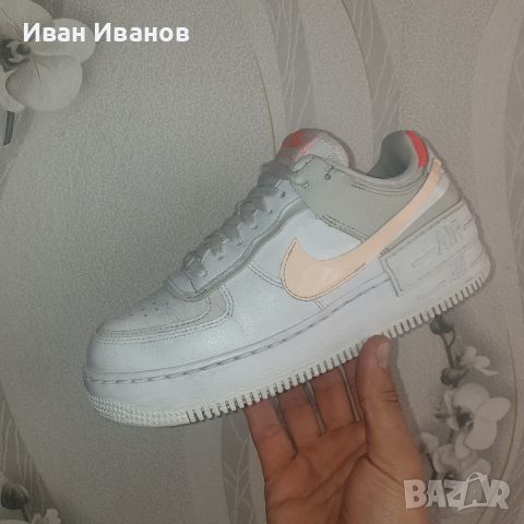 оригинални маратонки NIKE AIR FORCE 1 PIXEL CRIMSON номер38,5-39, снимка 2 - Маратонки - 42609437