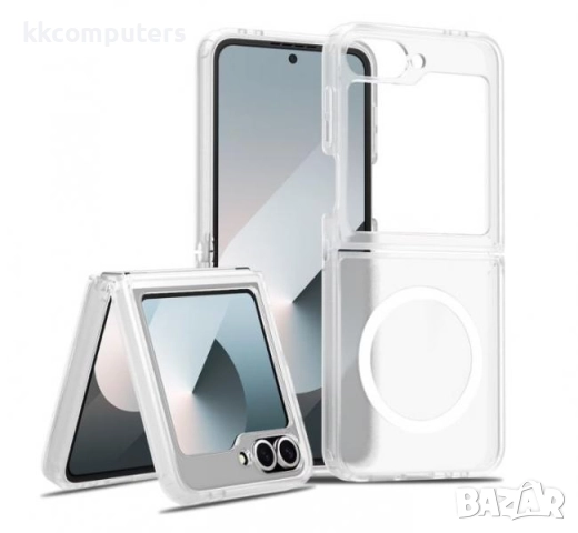 Калъф силикон мат MagSafe / Прозрачен / за Samsung Z Flip 6 / Z Flip 7 Fe Баркод : 3132999