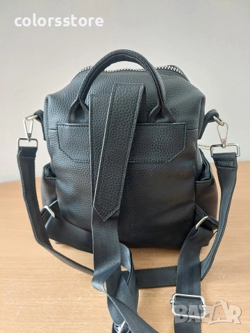 Черна раница Pfilipp Plein-SG48re, снимка 4 - Раници - 46191405