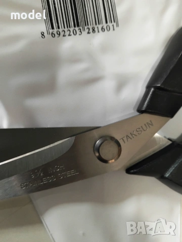 Професионална шивашка ножица TAKSUN GL160 – 9.5" (24 см), неръждаема стомана, снимка 2 - Други стоки за дома - 53763146