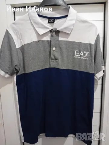 Оригинална фланелка с яка Armani, снимка 6 - Тениски - 49338919