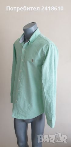 POLO Ralph Lauren Oxford Shirt Pique Cotton Slim Fit Mens Size L ОРИГИНАЛ! НОВО! Мъжка Риза!, снимка 10 - Ризи - 46624650