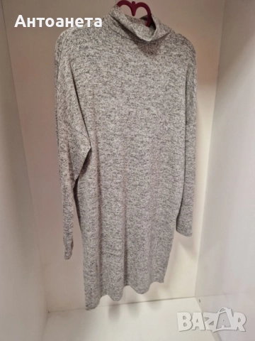 Сива туника с поло, снимка 2 - Туники - 51870519