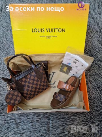 Дамски Чехли Louis Vuitton Код D61 - Различни цветове, снимка 10 - Чехли - 46396001