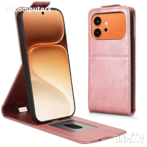 Вертикален Кожен Калъф за Honor 600 Pro 5G / 600 5G - Флип, Магнитен, Стойка, Слот за карта, 4 цвята, снимка 3 - Калъфи, кейсове - 54302975