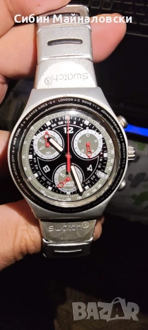 Swatch Irony Chronograph работещ, профилактиран — €65