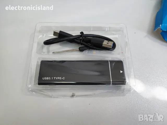 USB3.1 M.2 NvMe SATA SSD корпус към Type-C масивен алуминиев външен твърд диск, снимка 3 - Твърди дискове - 49014428