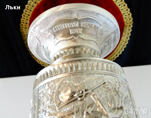 Калаен бокал за вино с живописни картини,250 мл.,360 гр. , снимка 11 - Антикварни и старинни предмети - 52203376