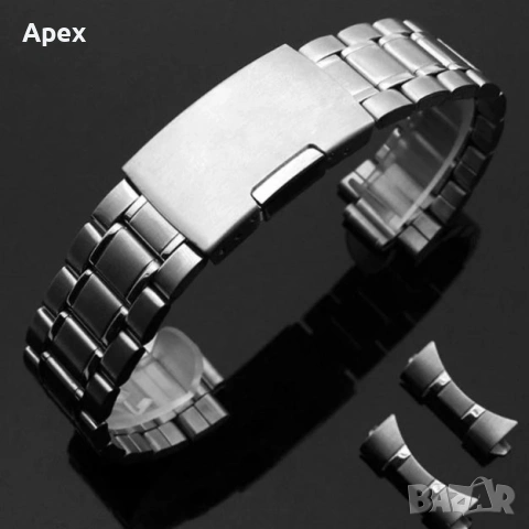 Верижка за Часовник.Стоманена Верижка за Часовници.Прави, Извити и Ластични Верижки 18, 20, 22, 24мм, снимка 10 - Каишки за часовници - 54011484