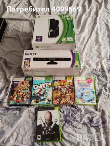 XBOX360 slim 250gb + Kinect, снимка 1 - Xbox конзоли - 46409248